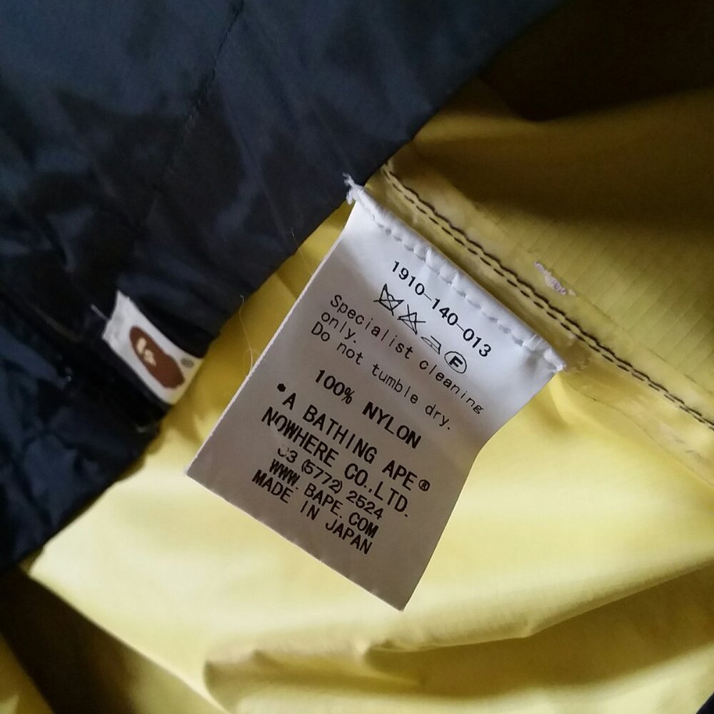 Bape 1st Camo Pertex Shield Rain Windbreaker Jacket Made in Japan - Picture 16 of 16